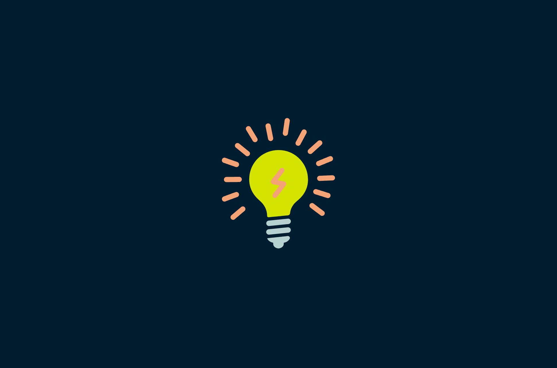 A light bulb with light streaks.