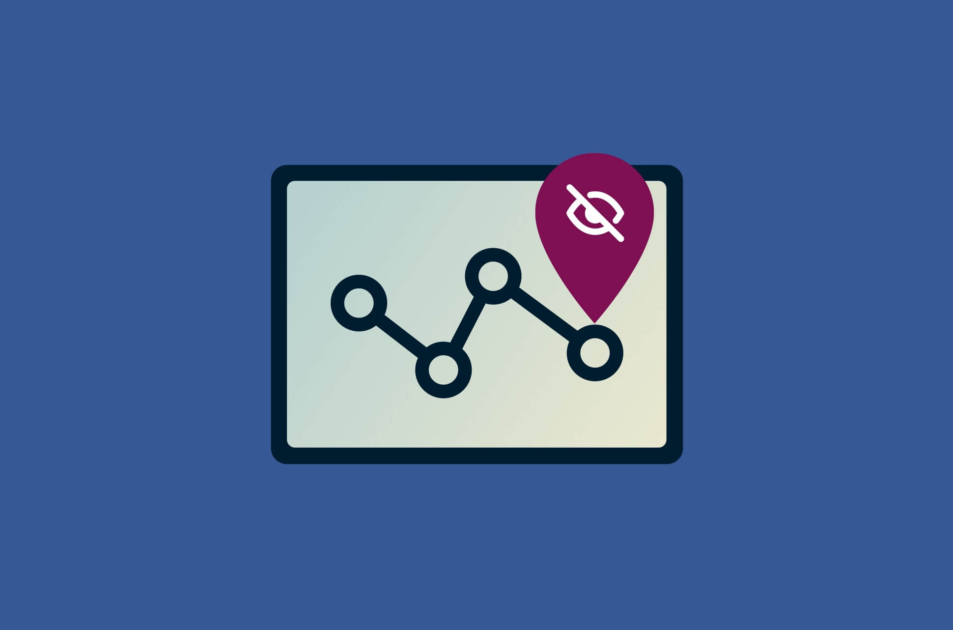 A screen with the "share" symbol that gets cut off.