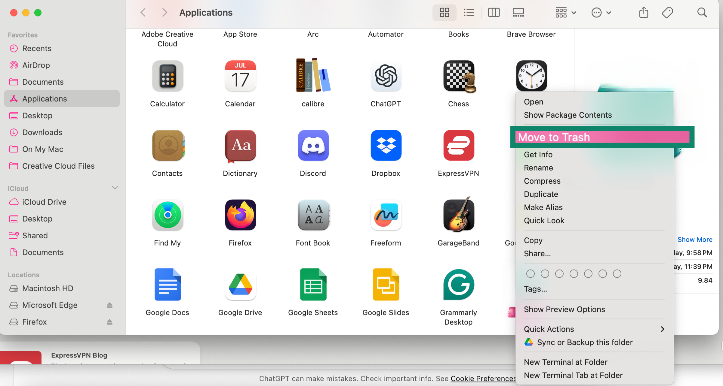 Moving extension-associated app to the bin in macOS.