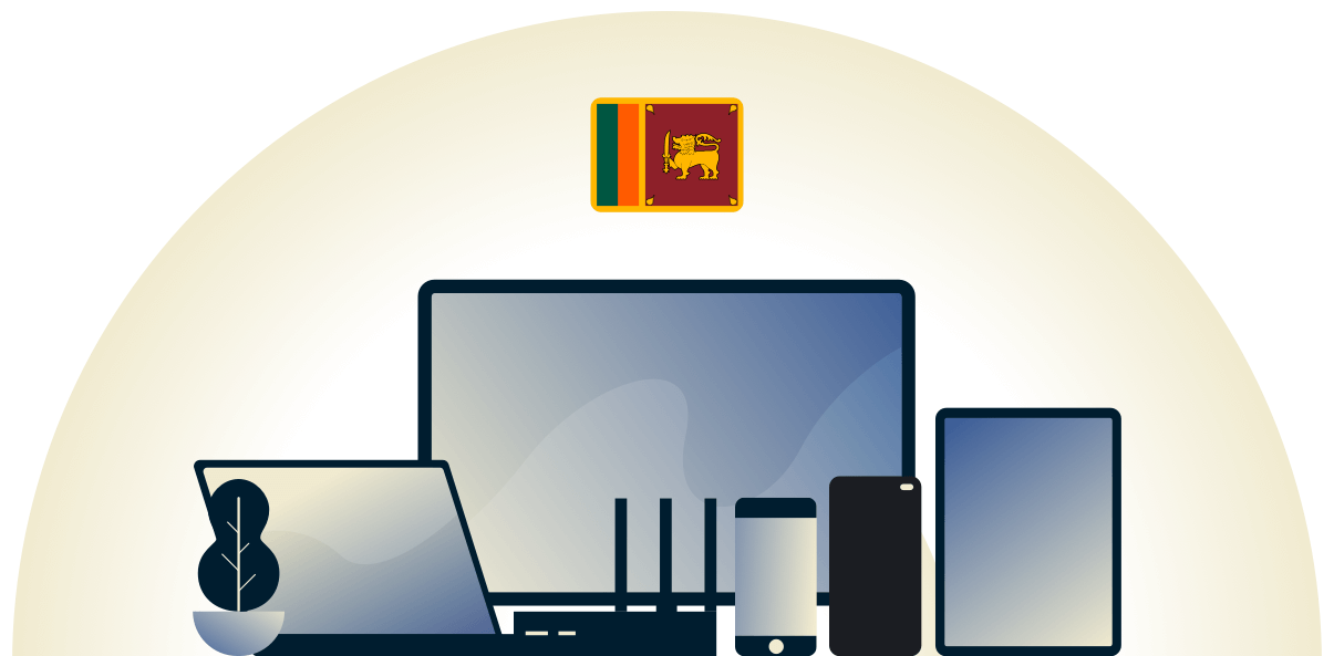 Sri Lanka VPN beskytter en rekke enheter.