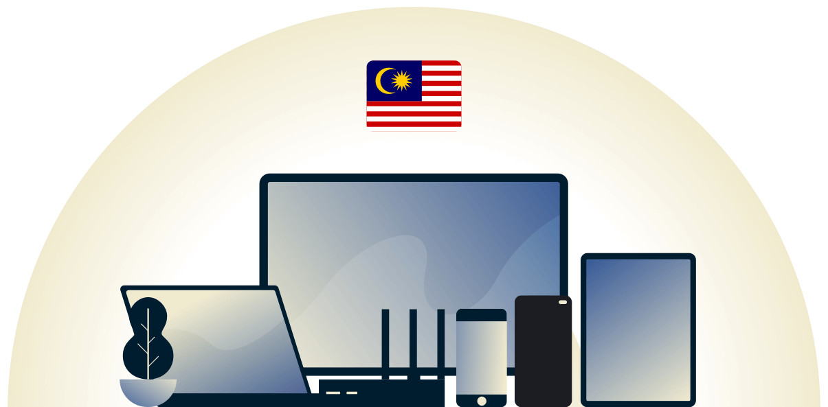 Malaysia VPN schützt eine Vielzahl von Geräten.