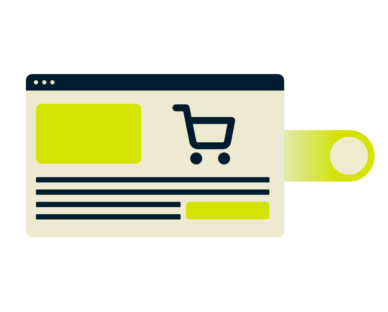 Browservindue til shopping.